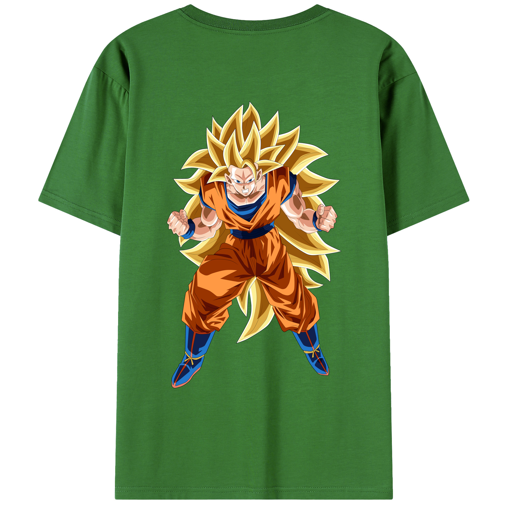 （画像用） ドラゴンボール 孫悟空（そん ごくう）Son Goku カカロット DRAGON BALL Kakarotto レディース半袖Tシャツ(バックプリント)